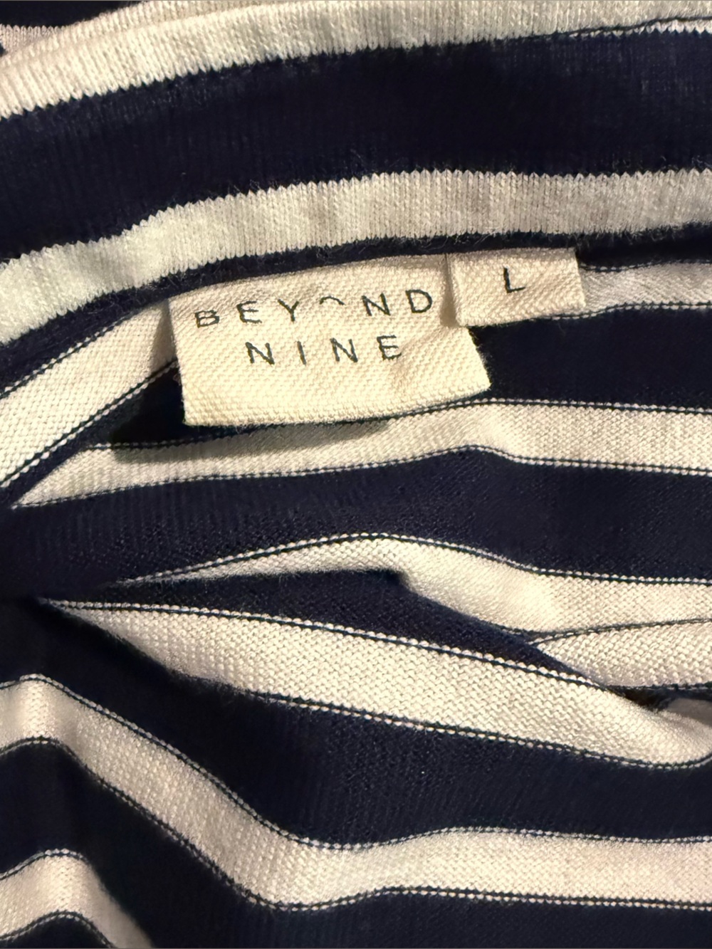 Beyond Nine Breton in Navy Ecru Stripe - Picture 2 of 8